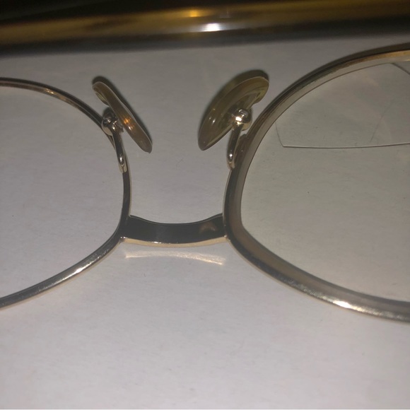 CHRISTIAN DIOR 60s 70s Vintage 2227 48 Butterfly Gold Frame Eyeglasses 55-16mm - Picture 10 of 16